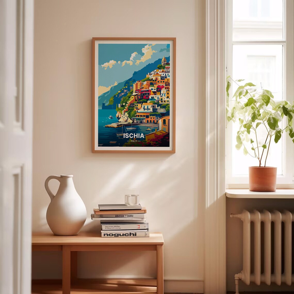 Ischia Vintage Style Travel Poster, Italian Coastal Decor - Image 4