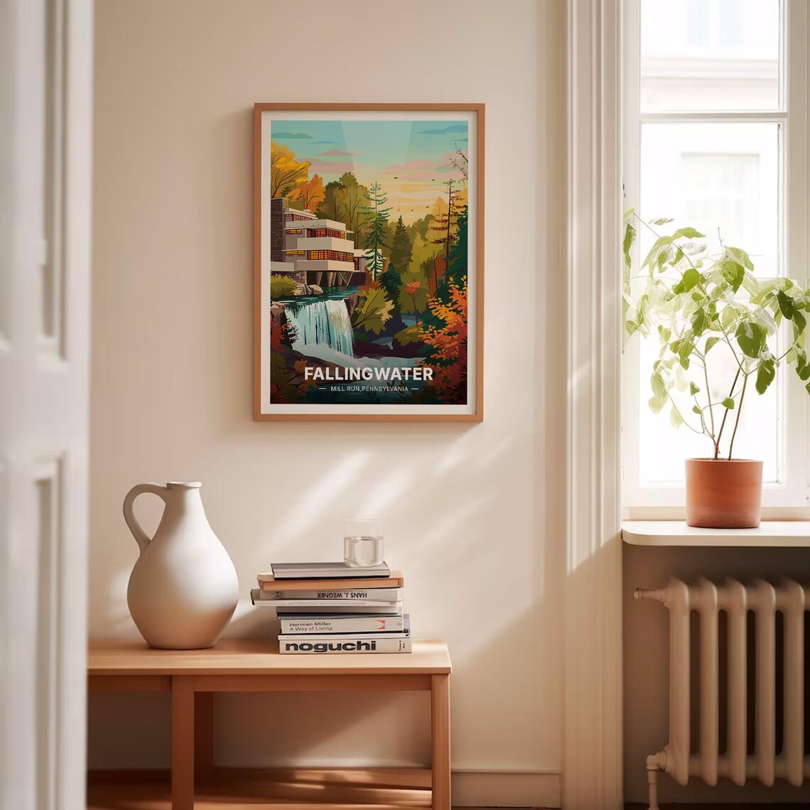 Fallingwater Pennsylvania Landmark Travel Poster - Image 4