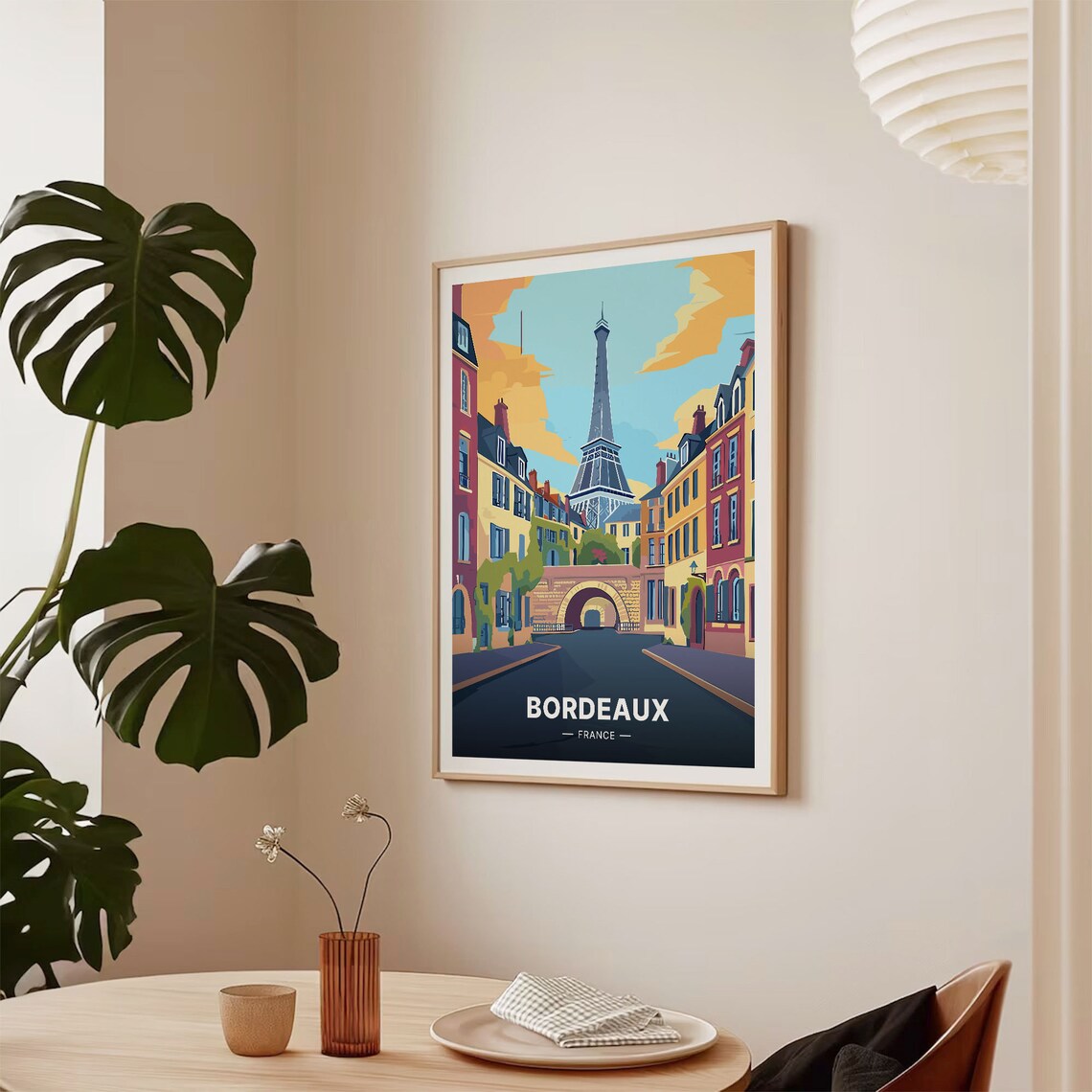 Bordeaux Travel Poster France Wall Art French Cityscape Home Office Decor Unique Gift For Travelers C20 590 - Image 2