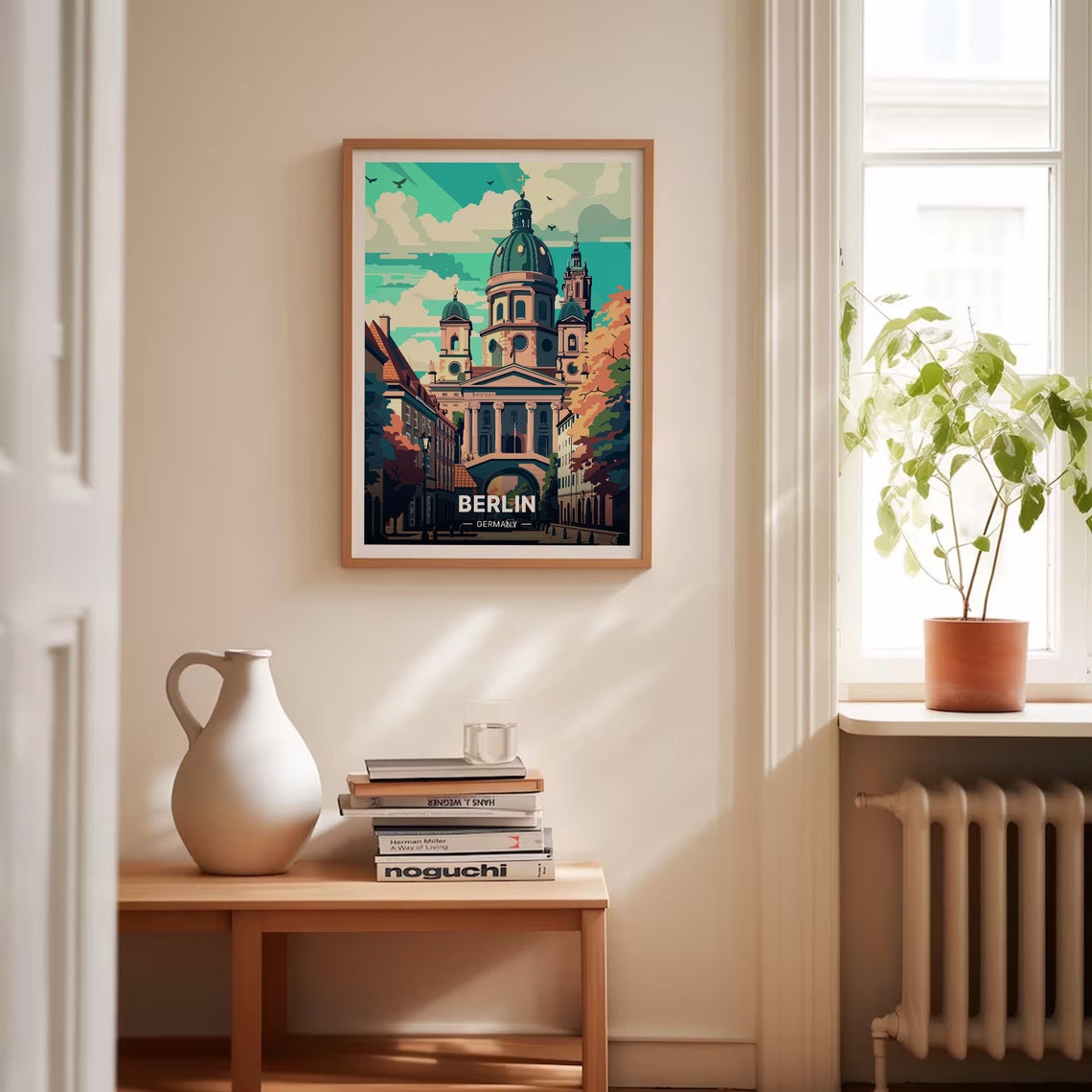 Berlin Germany Cathedral Autumn Street Vintage City Travel Poster - Image 4