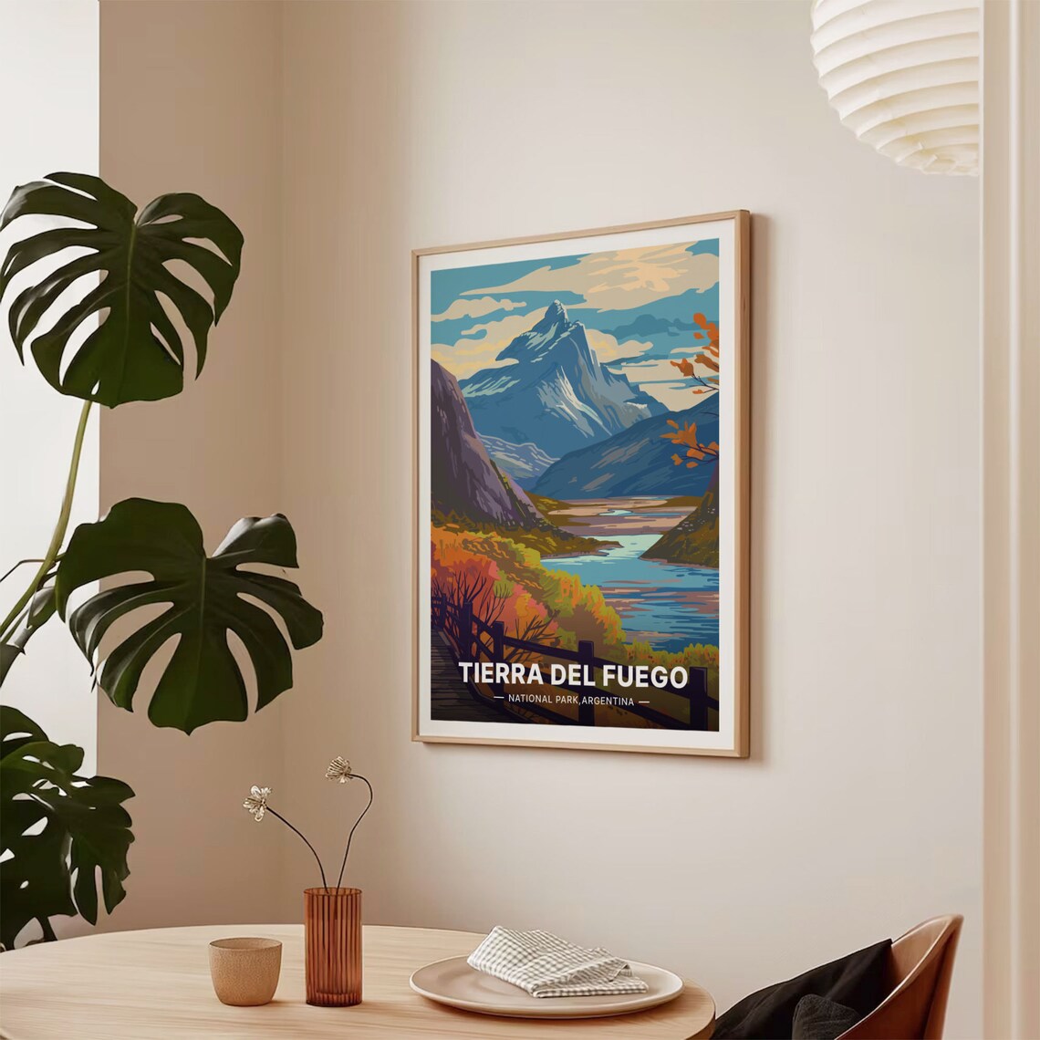 Tierra del Fuego National Park Poster Argentina Patagonia Lake Art - Image 2