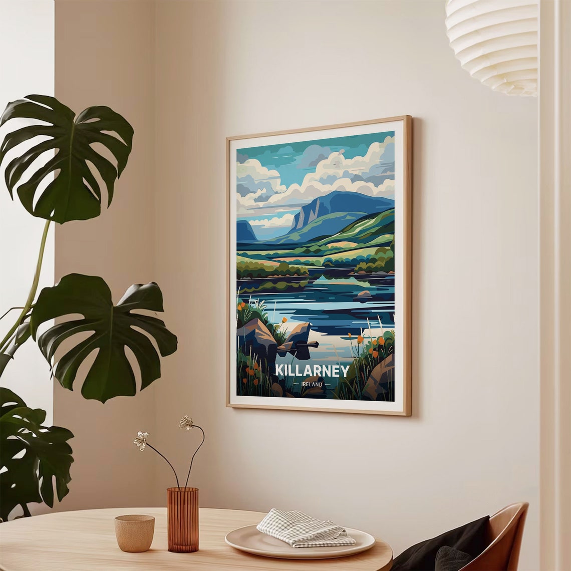 Killarney Ireland Poster Lakes Mountains National Park Nature Art - Image 2