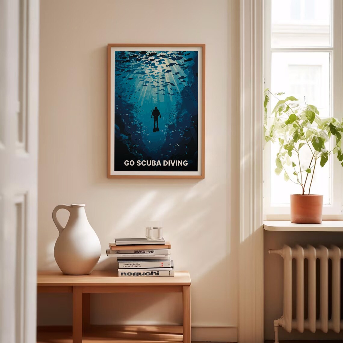 Scuba Diving Adventure Travel Poster, Ocean Exploration - Image 4