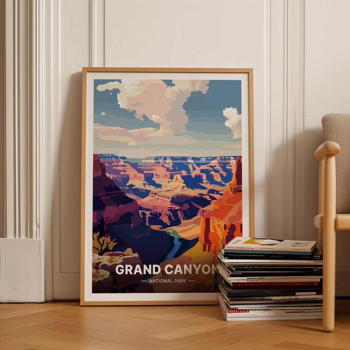 Grand Canyon Travel Poster, Arizona Desert Landscape