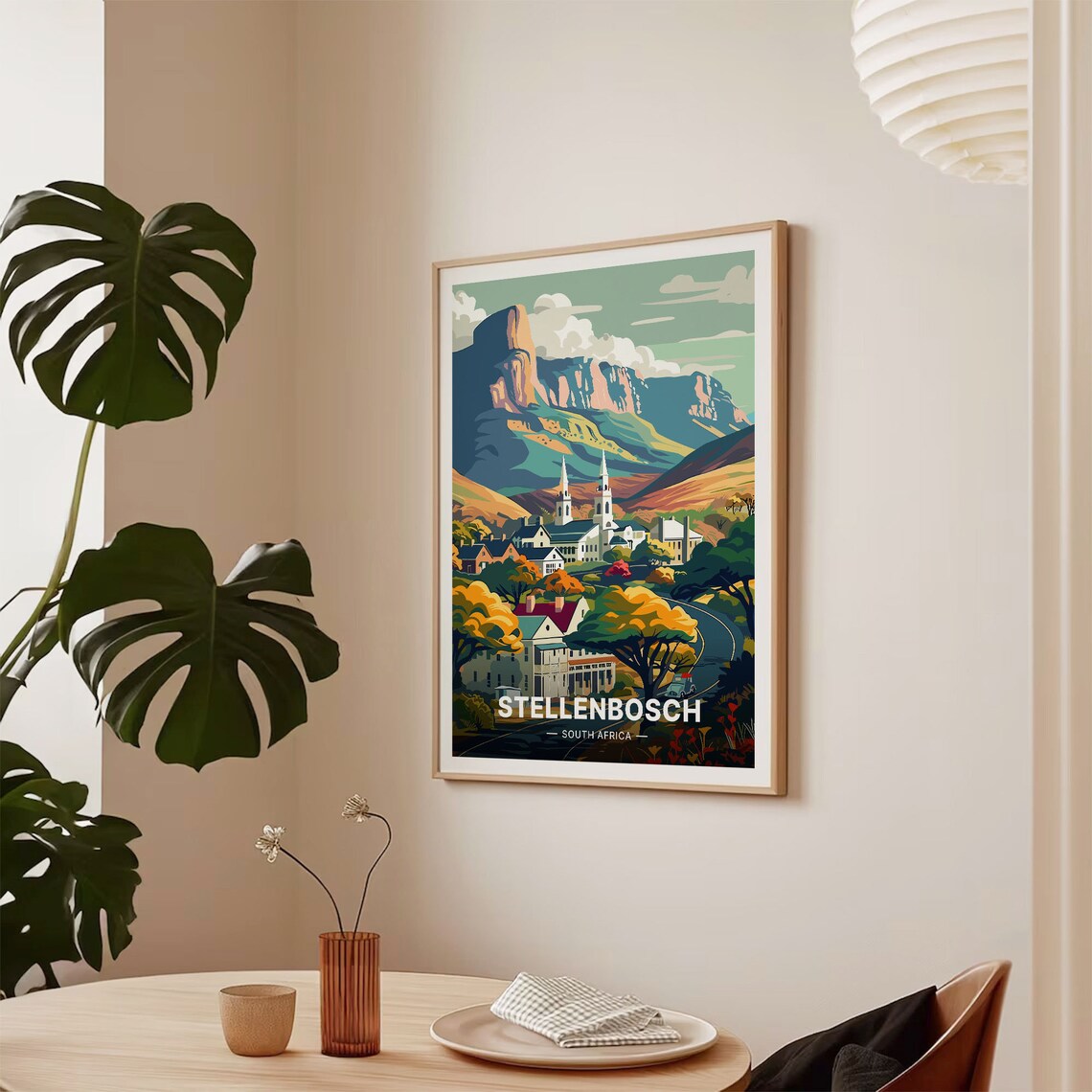 Stellenbosch South Africa Travel Poster, Travel Poster - Image 2