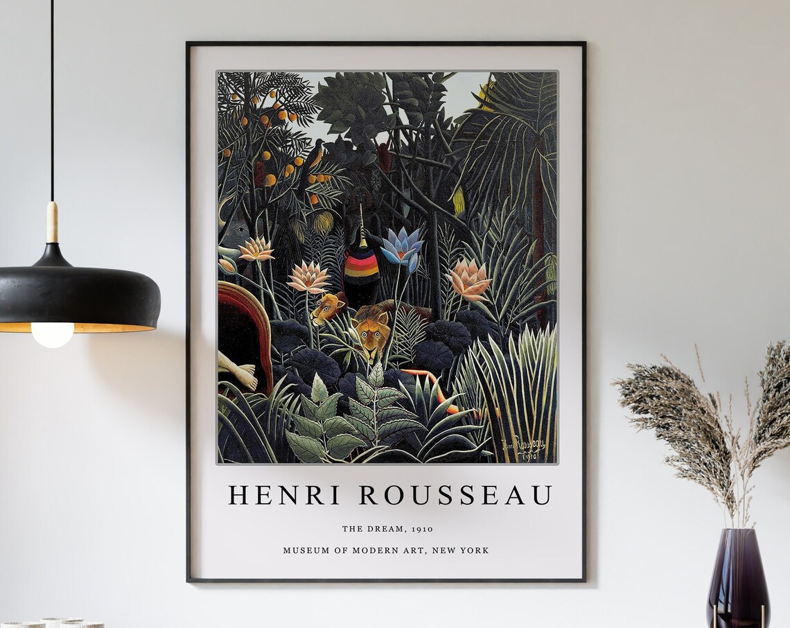 Henri Rousseau The Dream Exhibition Art Print - Image 3