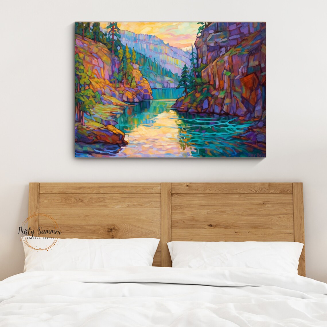Impressionist Nature Print, Rustic Cottage Decor - Image 3