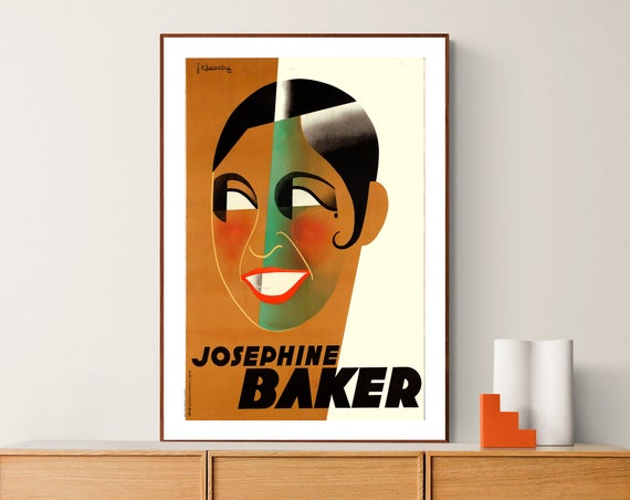 Josephine Baker Vintage Celebrity Poster Poster Paper Or Print Gift Idea Wall Decor
