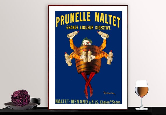 Prunelle Naltet Grande Liqueur Digestive Vintage Fooddrink Poster Poster Paper Or Print Gift Idea