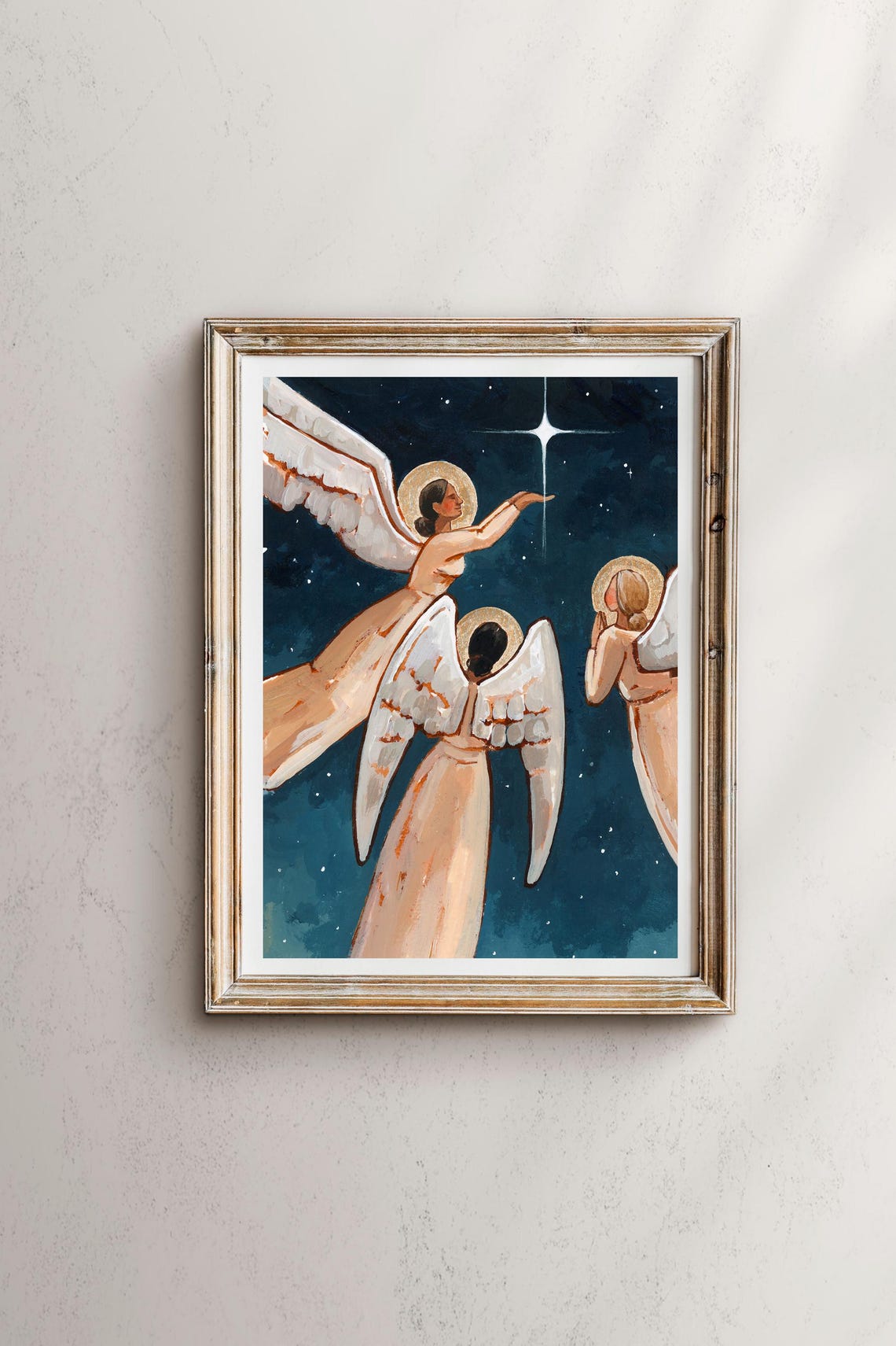 A Thrill Of Hope, Nativity Scene Art Print