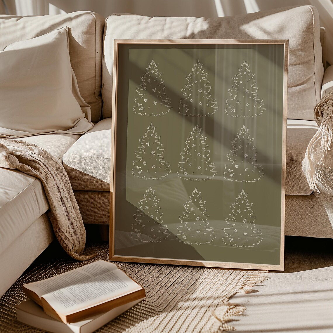 Minimalist Christmas Tree Holiday Home Decor Poster - Image 2