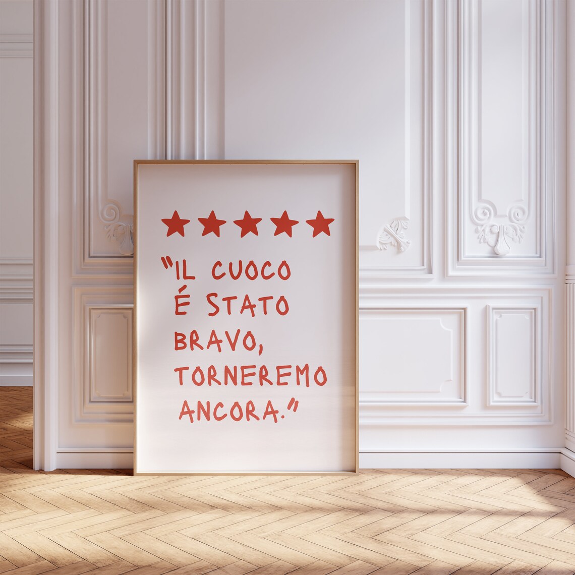 Italian Chef Funny Review Poster, Kitchen Decor - Image 2