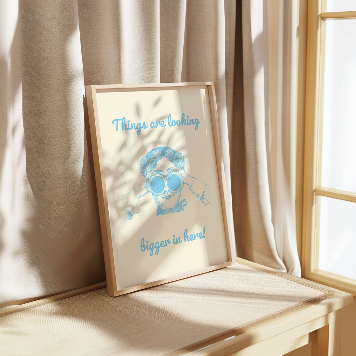 Things Are Looking Bigger Here, Vintage Home Office Decor - Image 2