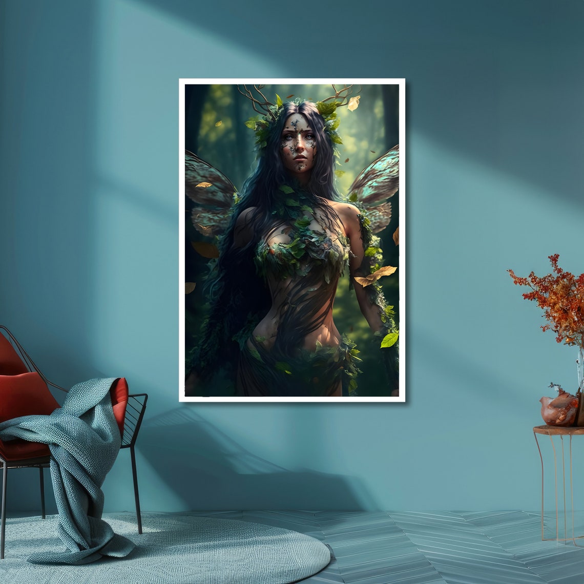 Enchanted Forest Fairy Nature Spirit Mystical Art Ready To Hang - Image 6