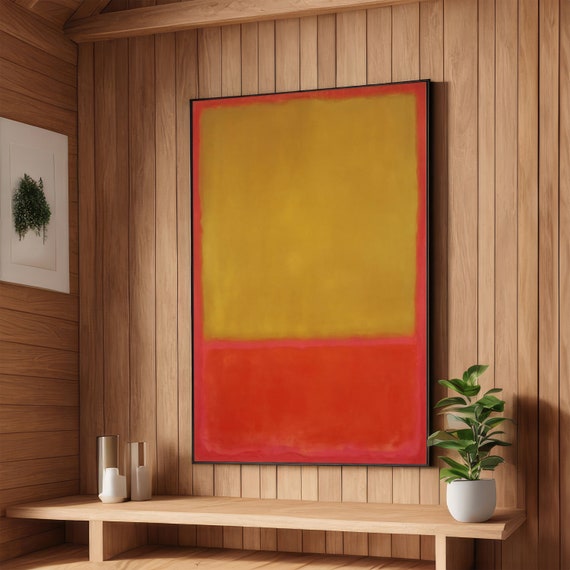 Sunset Serenity Rothko Inspired Abstract Ready To Hang Art