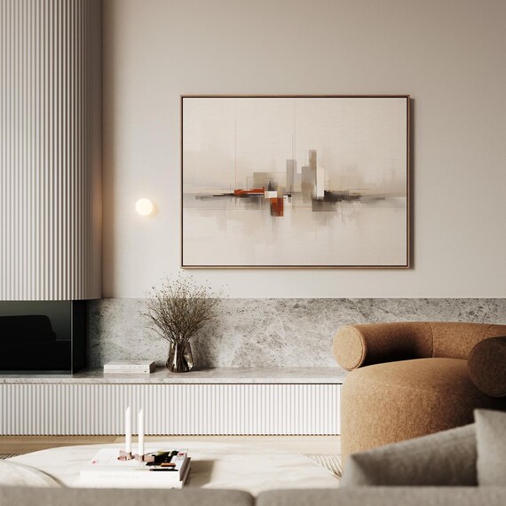 Abstract Horizontal Lines And Planes Artwork Wall Art
