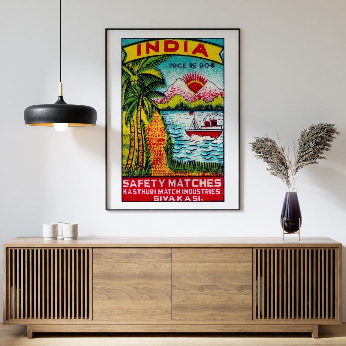 Indian Tropical Coast Vintage Travel Poster Print - Image 4