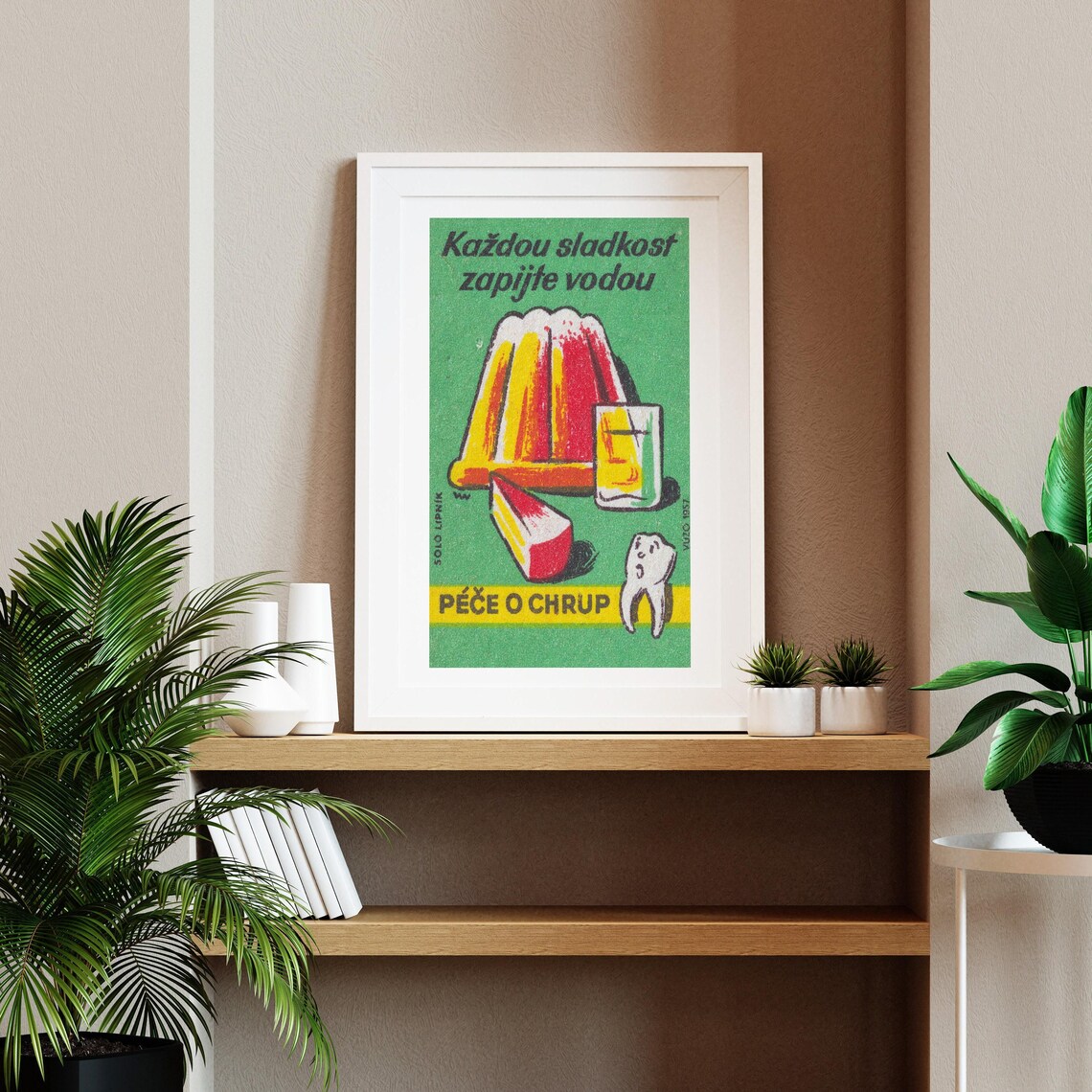 Wash Down Sweets With Water Vintage Poster Print - Image 2