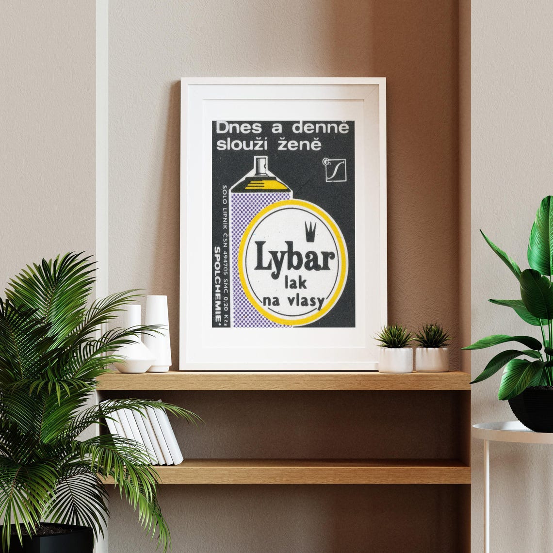 Lybar Hairspray For Women Daily Vintage Matchbox Label Poster - Image 2