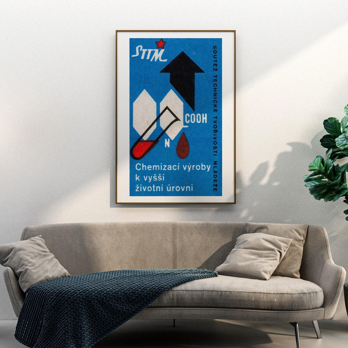 Chemistry For A Better Life Vintage Czech Poster Print - Image 3