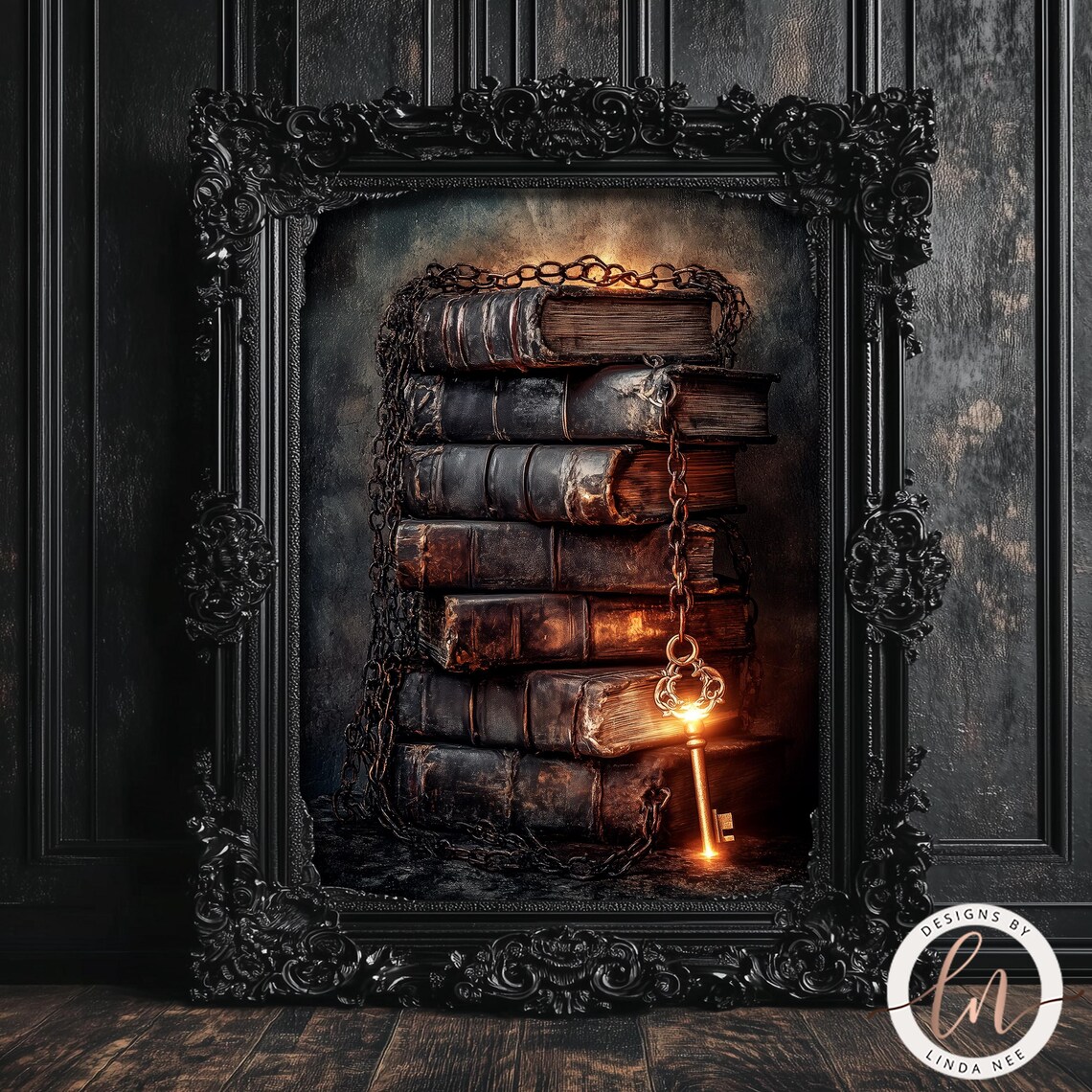 Forbidden Knowledge, Dark Academia Book Art Print