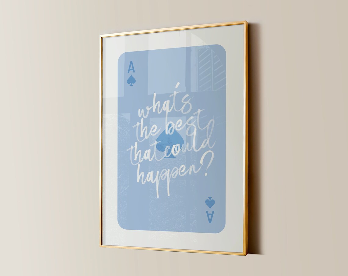 What's The Best That Could Happen? Retro Art Print