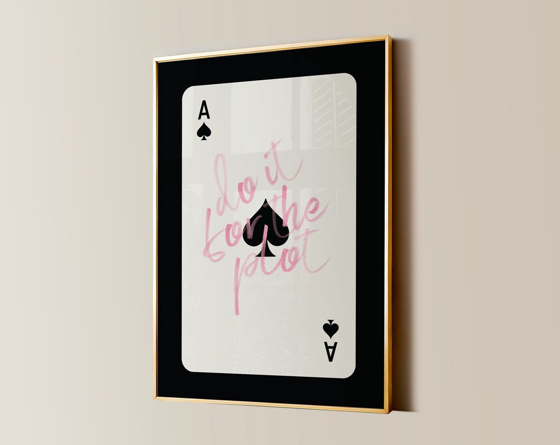 Do It For The Plot Print, Retro Y2K Dorm Decor