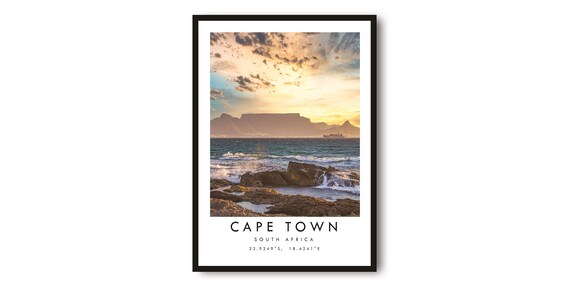 Cape Town Travel Poster South Africa Poster