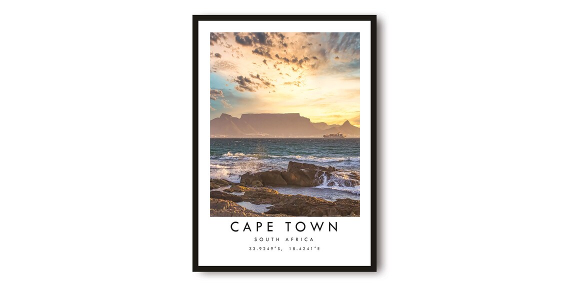 Cape Town Travel Poster South Africa Poster