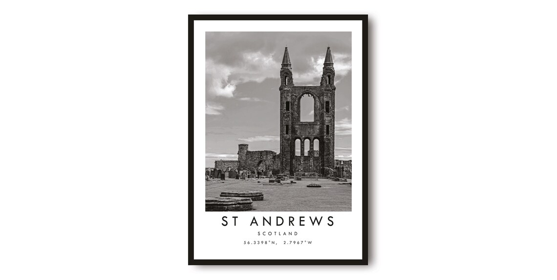 St Andrews Scotland Travel Poster