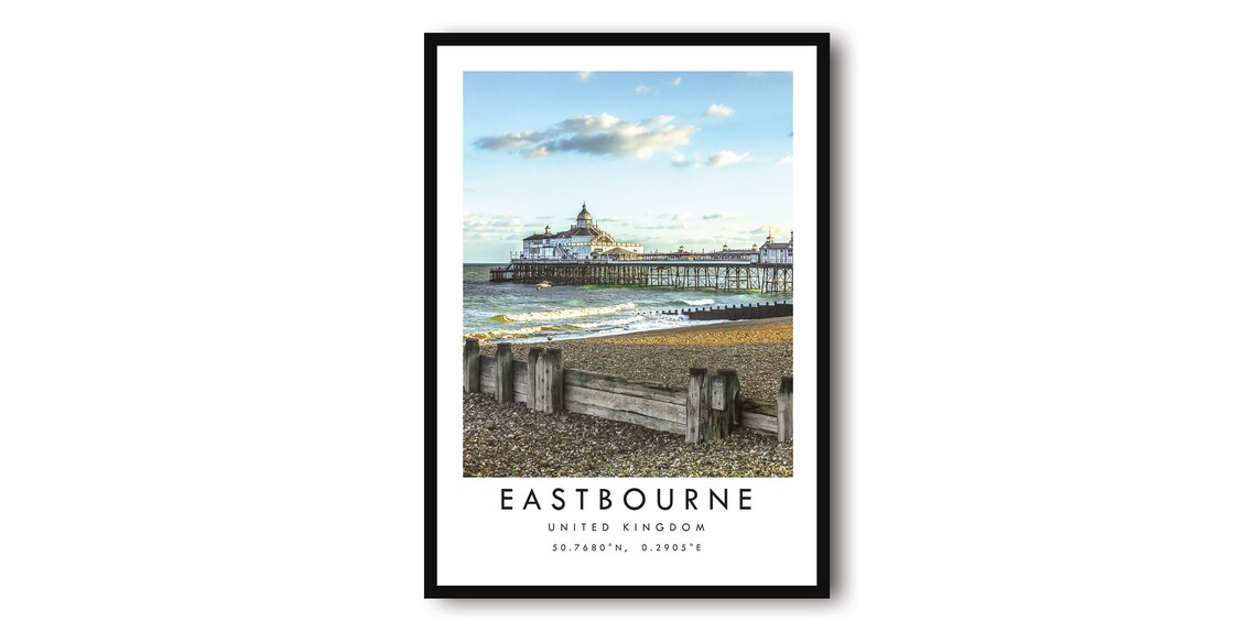 Eastbourne Travel Poster, Fine Art Print