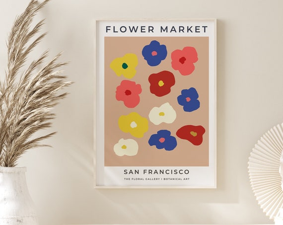 San Francisco Flower Market Print Matisse Flower Poster Cut Out Matisse Print Matisse Plant Flower A2 A3 A4 A5