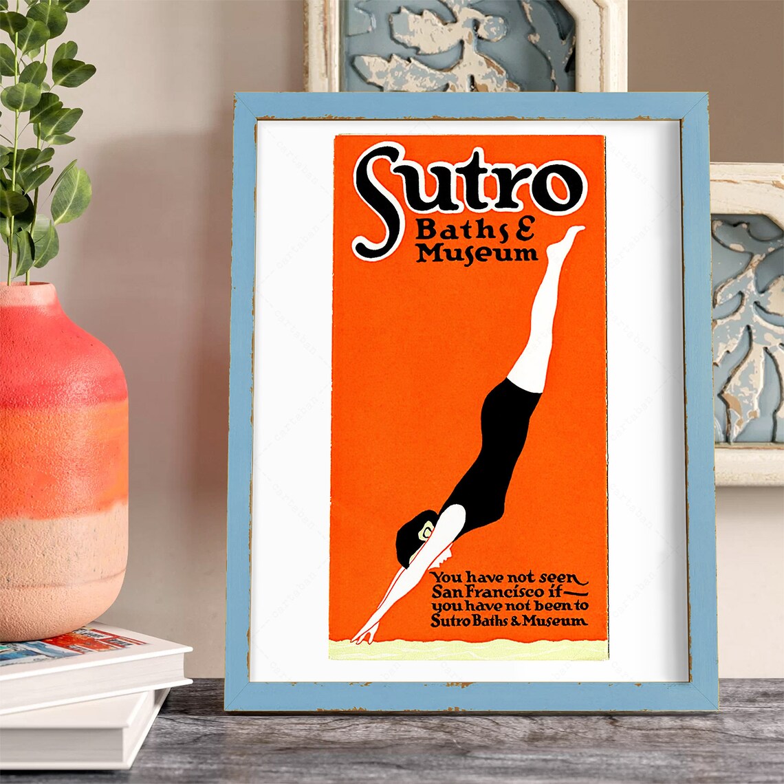 Sutro Baths, San Francisco Local Travel Poster Print - Image 3
