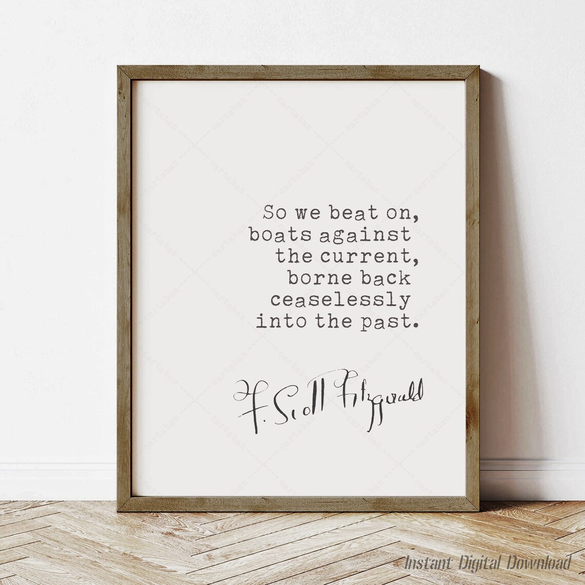 F. Scott Fitzgerald, The Great Gatsby Art Print