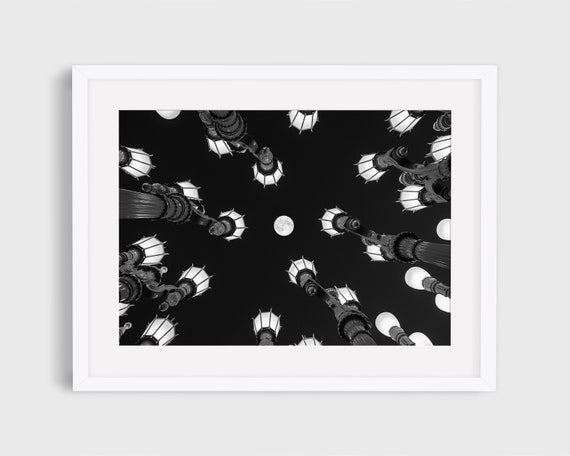 LACMA Los Angeles Lights And Moon Art Print