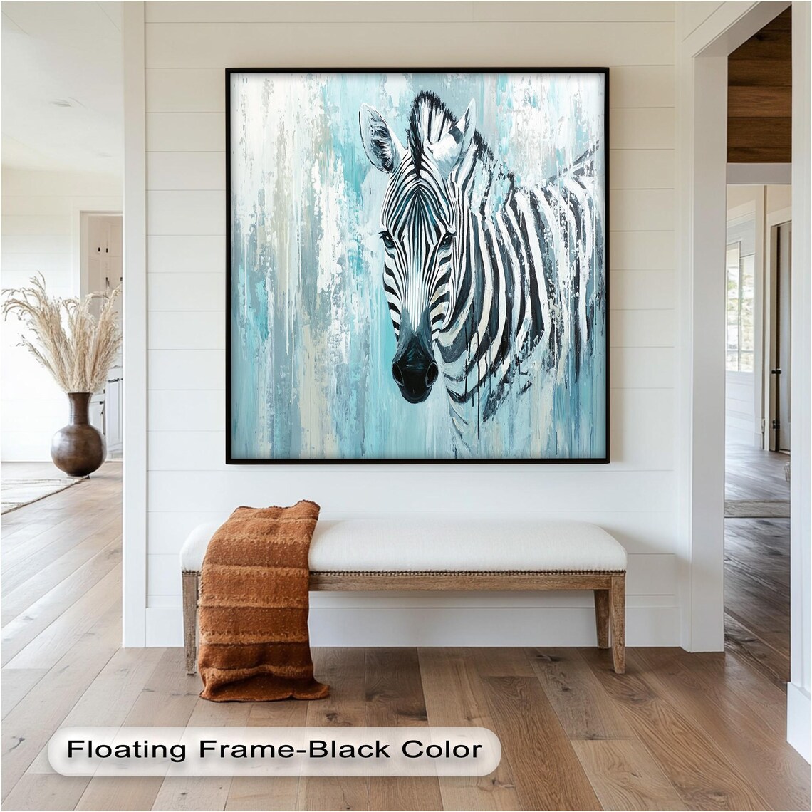 Modern Zebra Animal Print, Wildlife Art Decor - Image 2