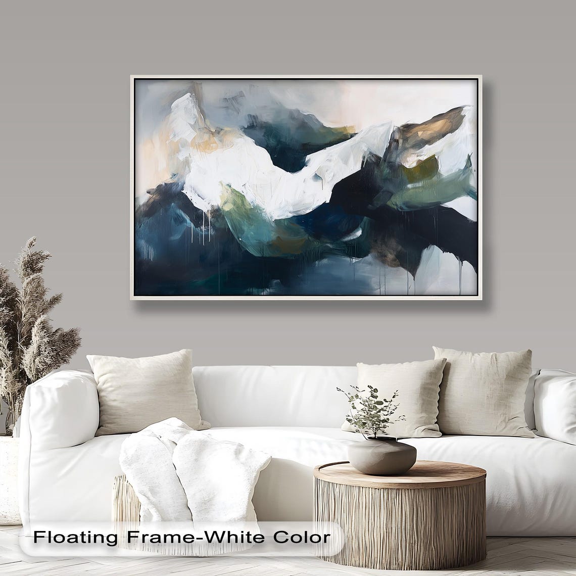 Mountain Landscape, Modern Abstract Painting - Image 5