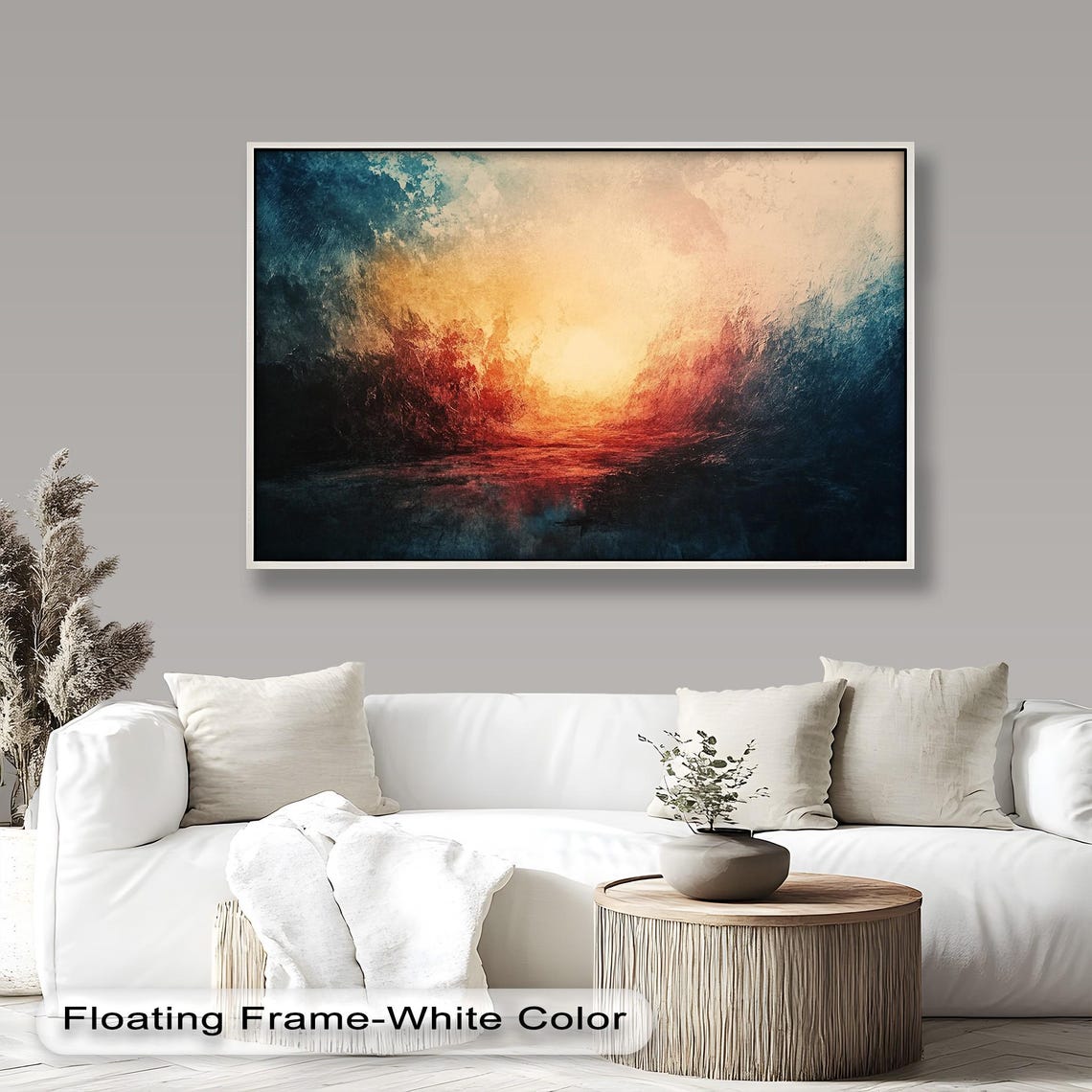 Fiery Sunset Landscape - Bold Modern Interior Decor - Image 4
