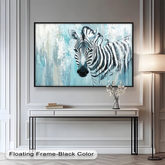 Modern Zebra Animal Print, Wildlife Art Decor