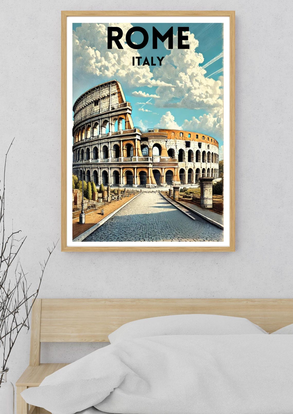Rome Italy Colosseum Ancient Ruins Vintage Retro Travel Poster - Image 5
