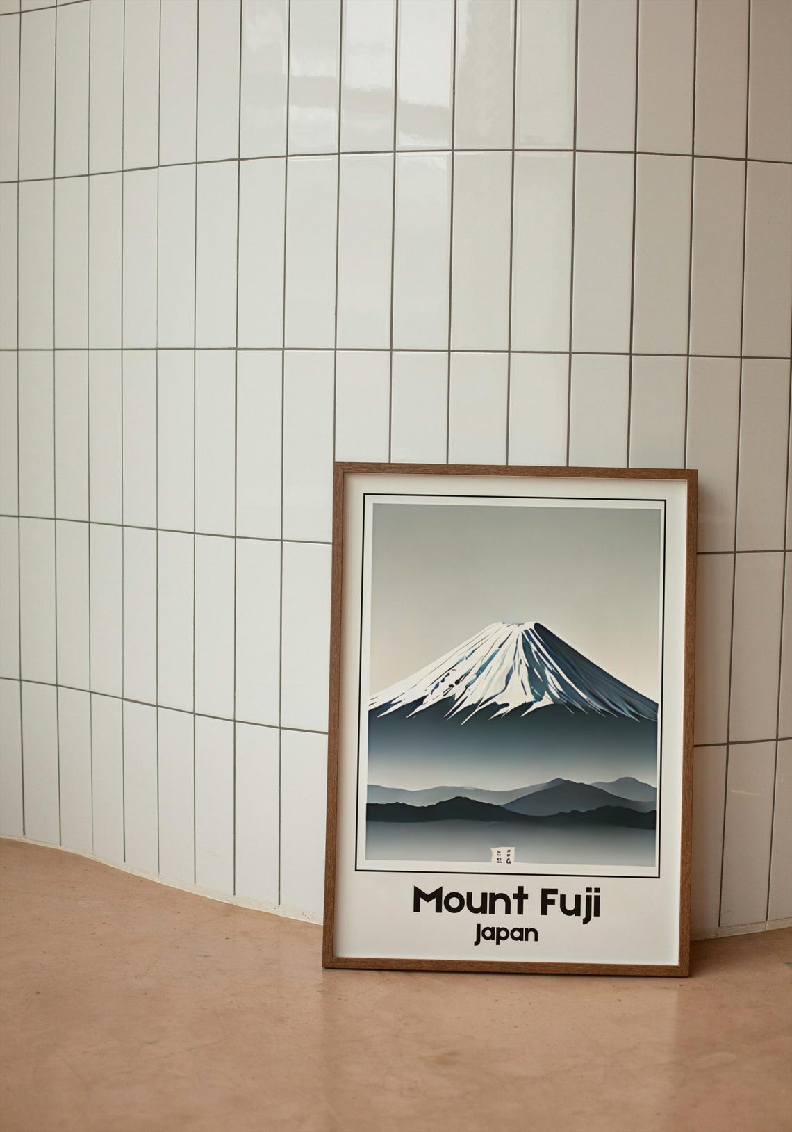 Mount Fuji Japan Sacred Snow Capped Volcano Minimalist Art Poster - Image 4