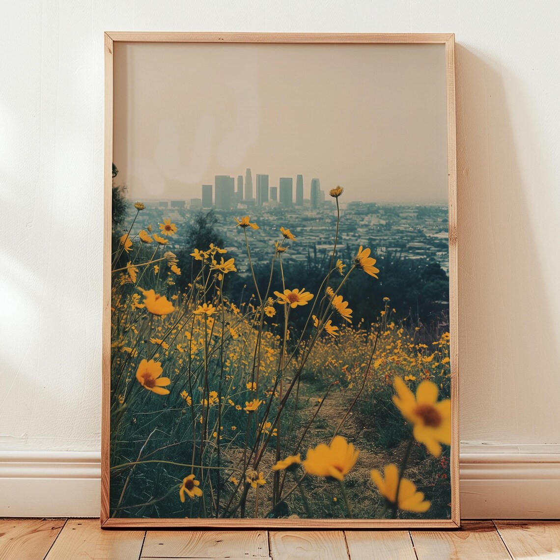 La Flowers Photography Print Cityscape Botanical Wall Art