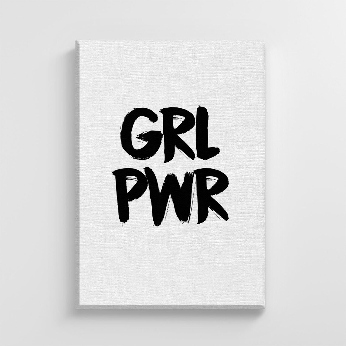 Grl Pwr Girl Power Feminist Quote, Modern Decor