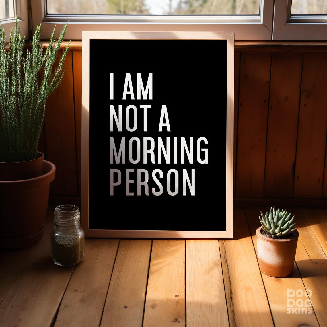 I Am Not A Morning Person Art Print