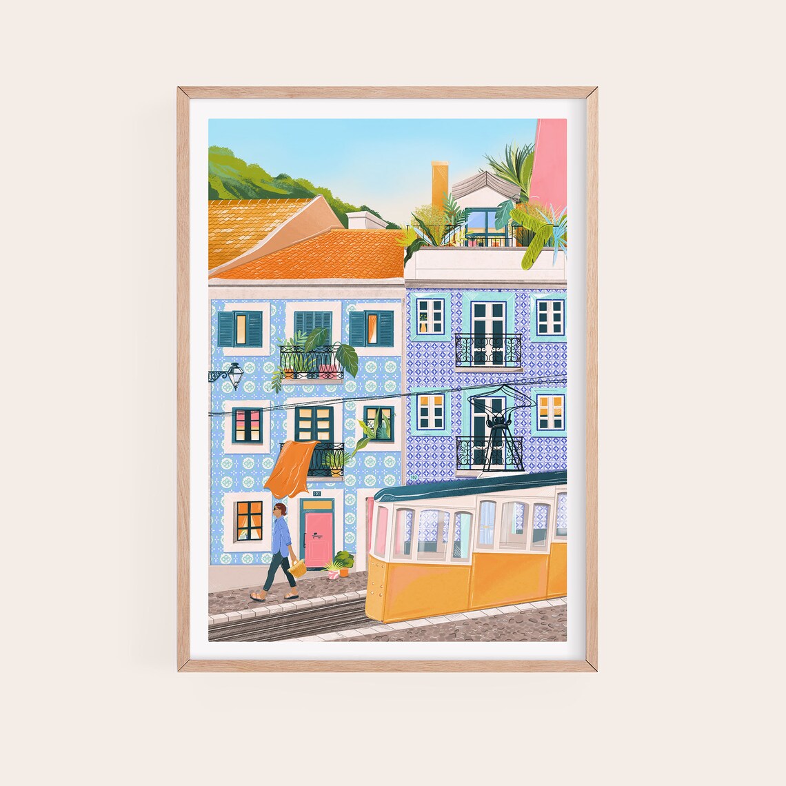 Lisbon Portugal Art Print, Europe Travel Poster - Image 2