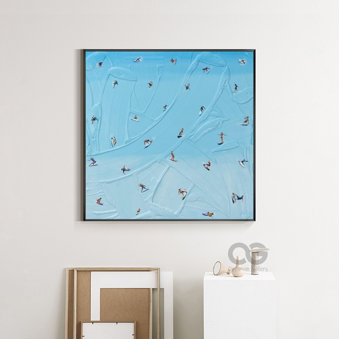 Happy Coast Personalized Beach Scene Art Print - Image 4