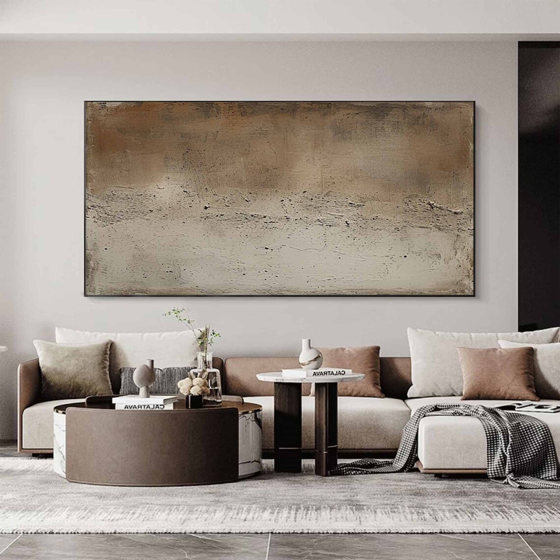 Wabi Sabi Abstract Art Print, Mid Century Modern - Image 3