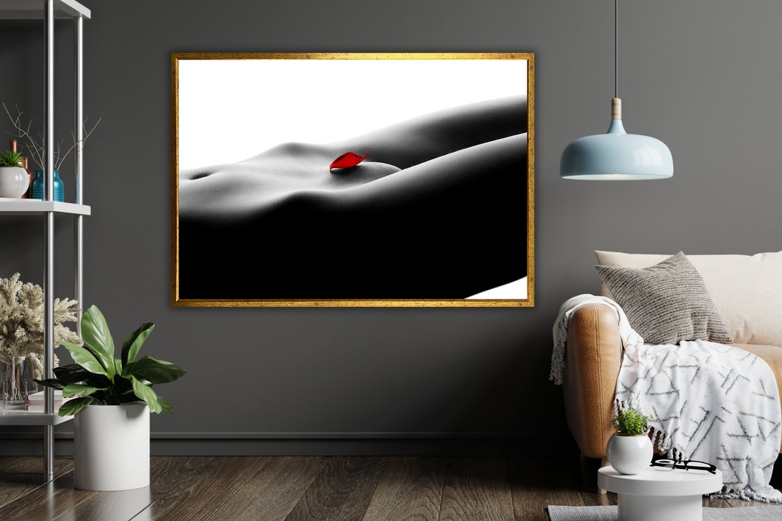 Nude Bodyscape Art Print Ready To Hang Framed Wall Art Sensual Home Decor - Image 5