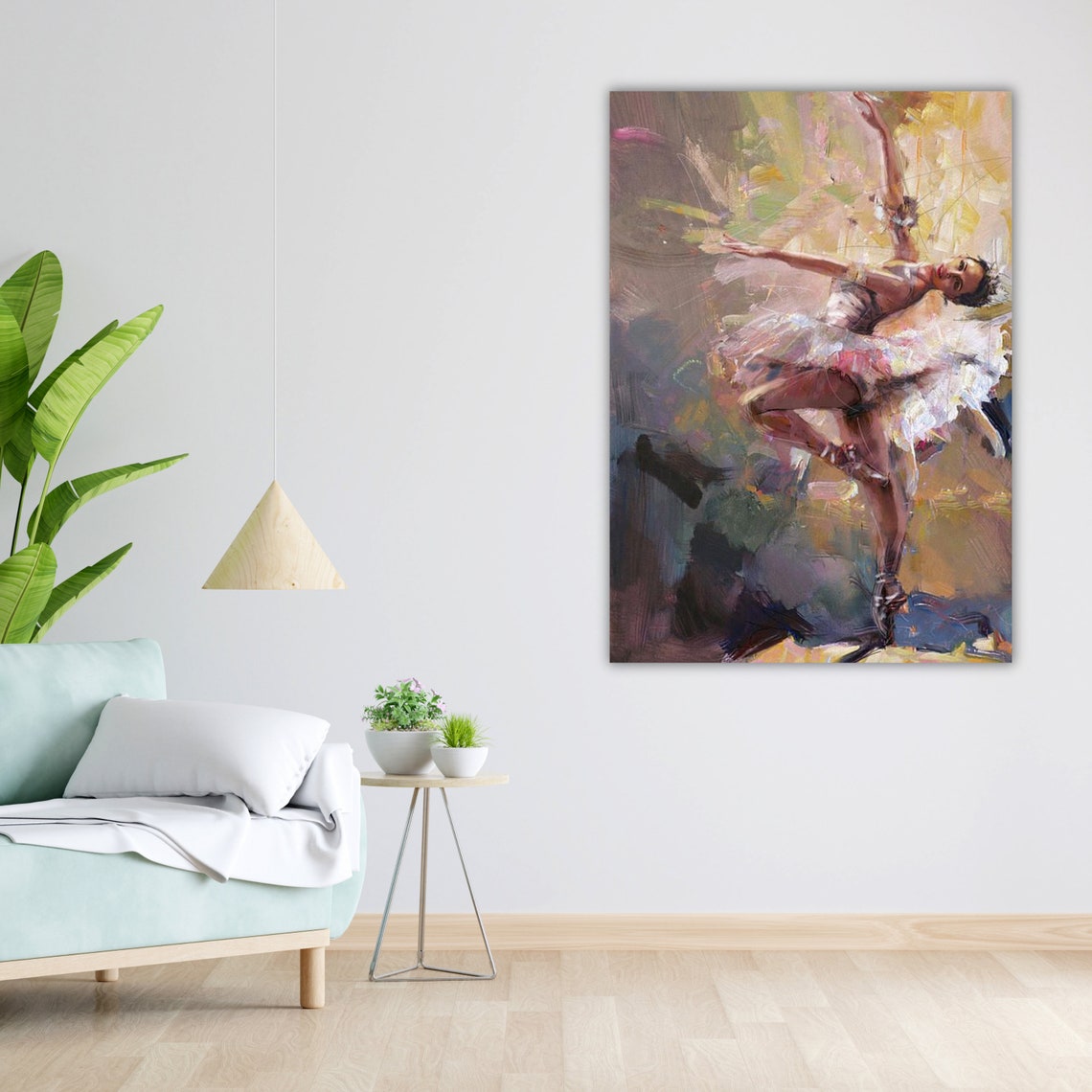 Whispers Of Ballet Art Print Ready To Hang Framed Ballerina Wall Decor - Image 2