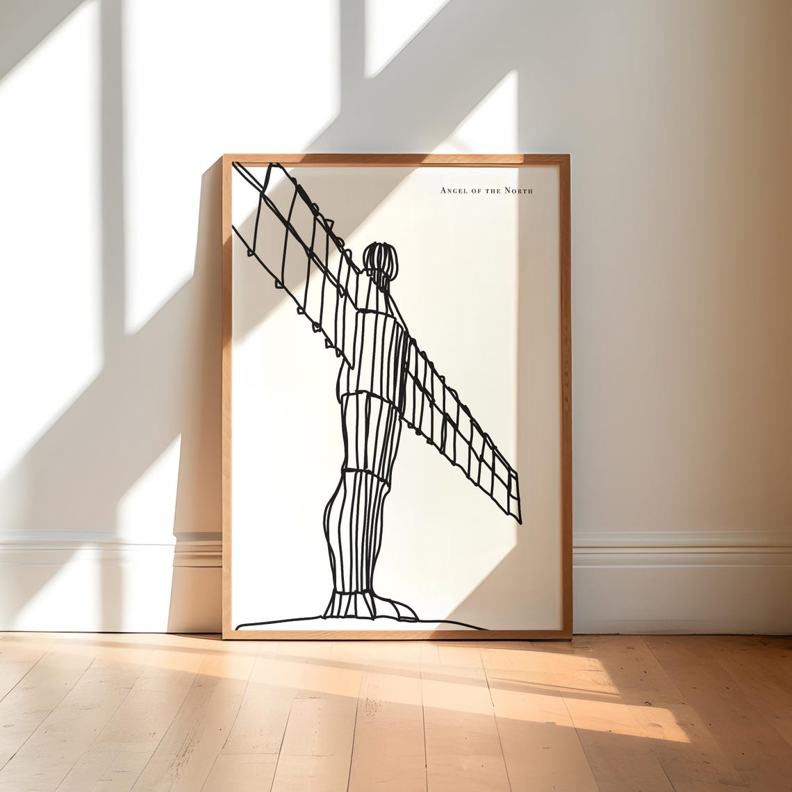 Angel Of The North Art Print, Newcastle Wall